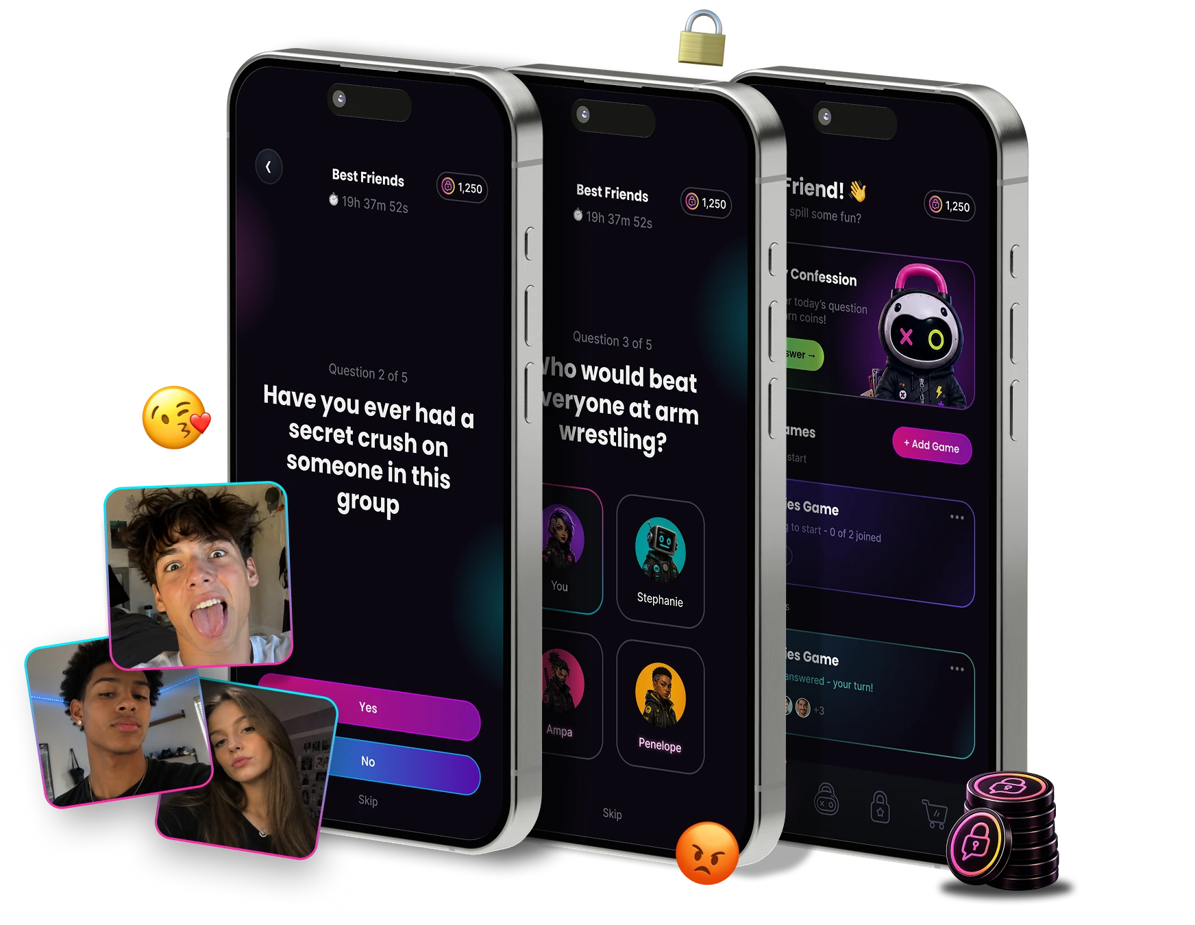 Confess Mob app preview